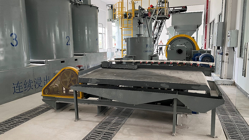 Planta móvil modular de concentración de oro por gravedad
