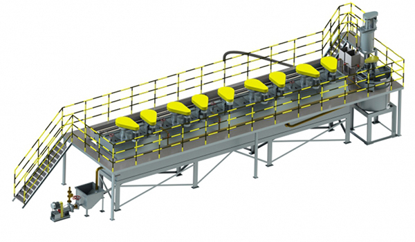 Planta modular de flotación de oro reubicable a pequeña escala
