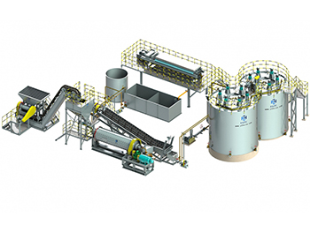 Planta modular CIP o CIL de oro reubicable